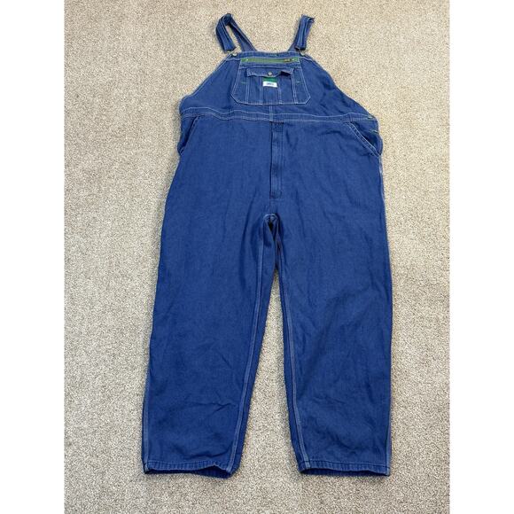 liberty Other - Liberty Overalls Mens 52x30 Big Tall Blue Denim Bib Relaxed Fit Workwear Pockets